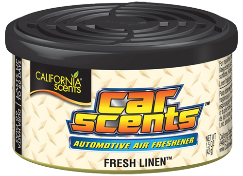 Osvěžovač CAR SCENTS - Fresh linen / vůně čerstvě vypráno California Scents