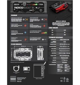 Startovací zdroj NOCO BOOST GBX55 12V 1750A