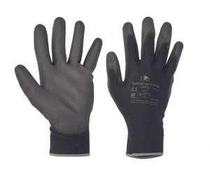 Pracovní rukavice BUNTING FF - černé, vel. 9 povrstvené